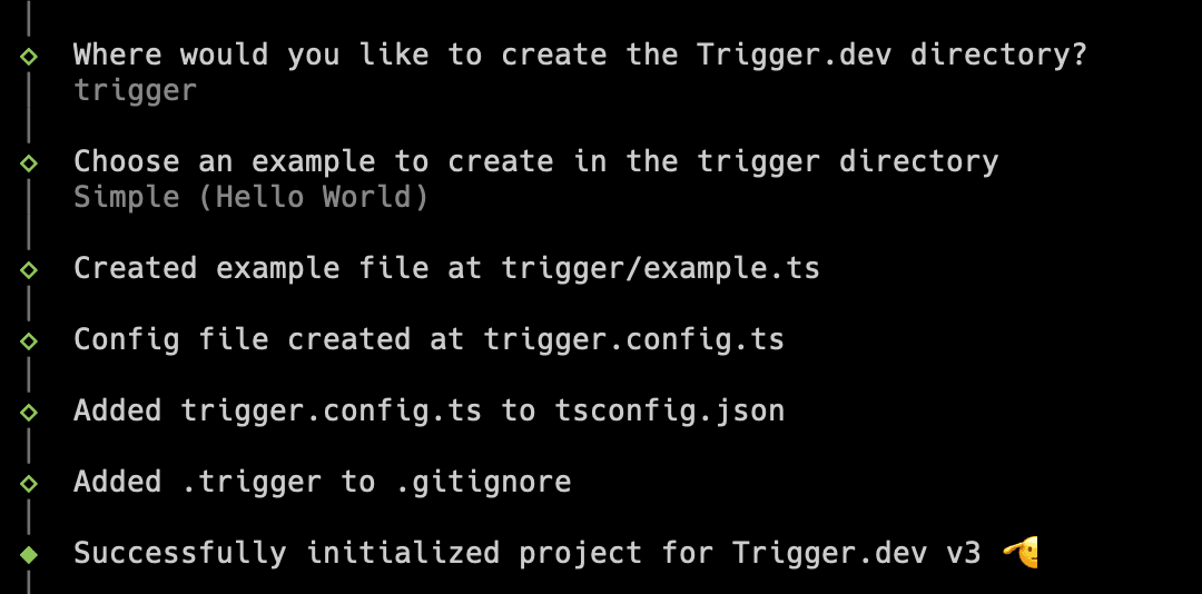 Trigger.dev setup